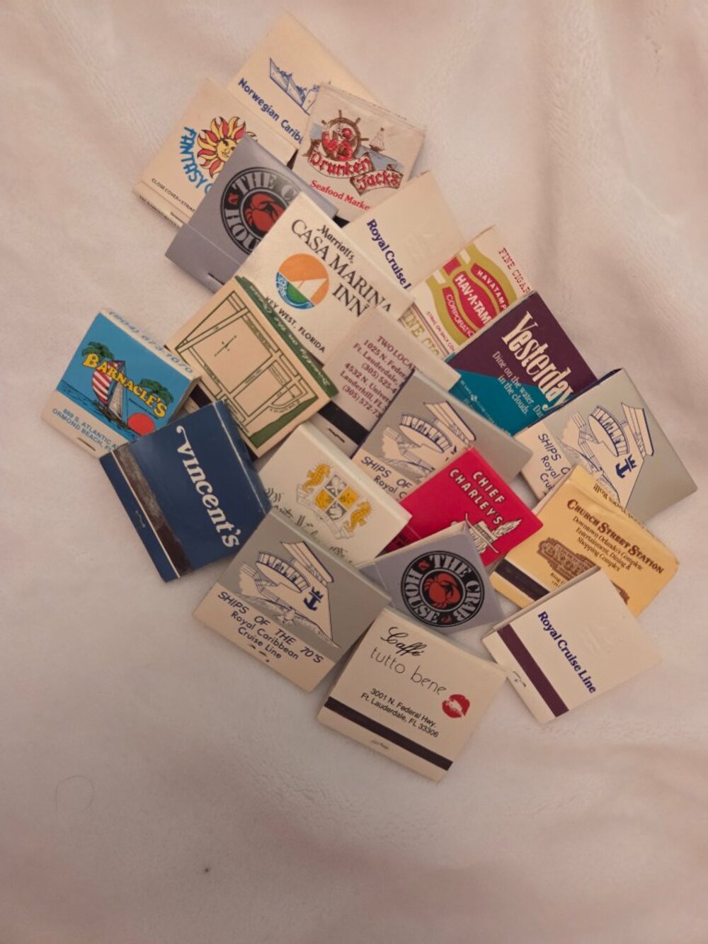 LOT of vintage matchooks from Florida & Cruise lines